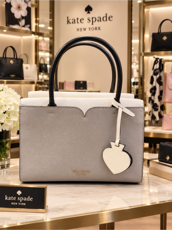 kate spade Handbags - Brand new- Kate Spade Spencer Light Gray & Cream Color Block Bag Satchel